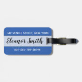 Leertoren van het beeld van Pisa en Putti Fountain Bagagelabel (Achterkant horizontaal)