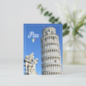 Leertoren van het beeld van Pisa en Putti Fountain Briefkaart (Staand voorkant)
