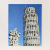 Leertoren van het beeld van Pisa en Putti Fountain Legpuzzel (Verticaal)