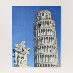 Leertoren van het beeld van Pisa en Putti Fountain Legpuzzel