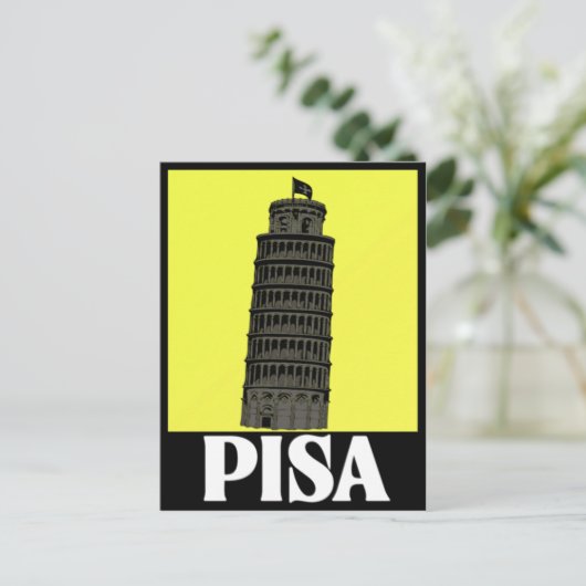 Leertoren van het ontwerp van het Briefkaart Pisa (Staand voorkant)