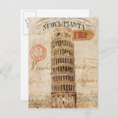 Leertoren van Pisa Briefkaart (Voorkant / Achterkant)