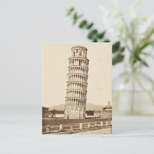 Leertoren van Pisa Briefkaart (Staand voorkant)