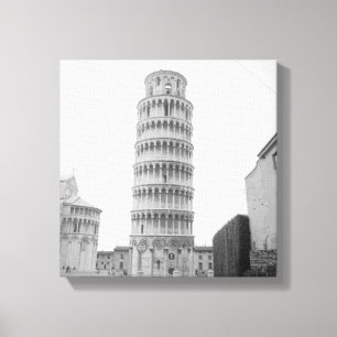Leertoren van Pisa Canvas Afdruk