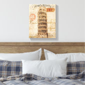 Leertoren van Pisa Canvas Afdruk (Insitu (Slaapkamer))