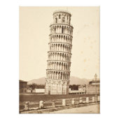 Leertoren van Pisa Foto Afdruk (Voorkant)