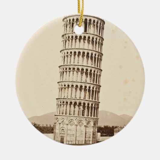 Leertoren van Pisa Keramisch Ornament (Voorkant)