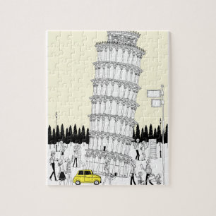 Leertoren van Pisa Legpuzzel
