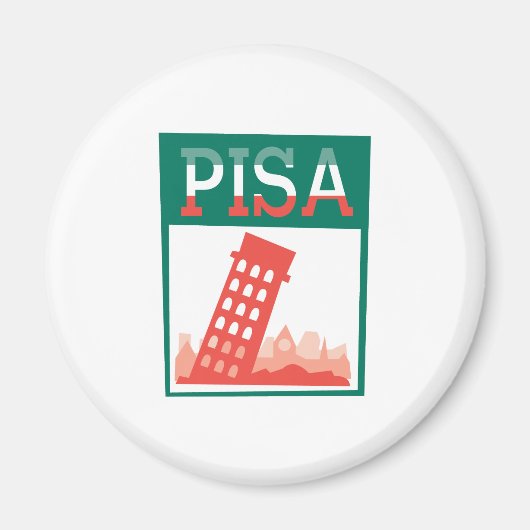 Leertoren van Pisa Magneet (Voorkant)