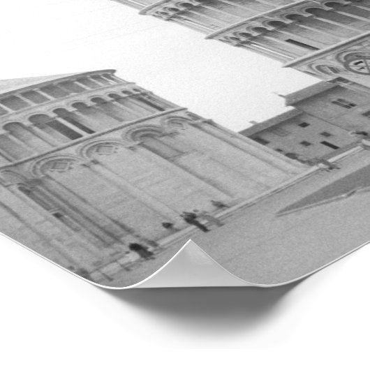 Leertoren van Pisa Poster (Hoek)