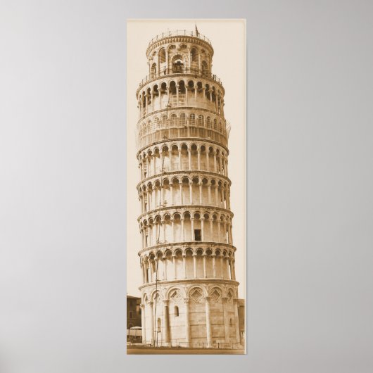 Leertoren van Pisa Poster (Voorkant)