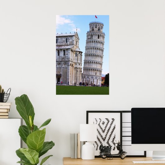 Leertoren van Pisa Poster (Thuiskantoor)