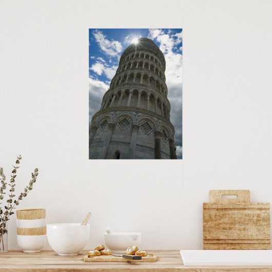 Leertoren van Pisa Poster (Keuken)