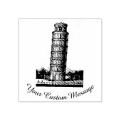 Leertoren van Pisa Rubberstempel (Afrduk)