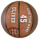 Leervere druk Speler Naam Team Nummer Basketbal (Verticaal)