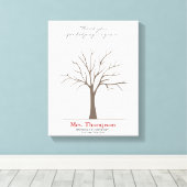 Leervingerafdrukstructuur Canvas Afdruk (Insitu (Houten vloer))