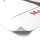 Leervingerafdrukstructuur Poster (Hoek)