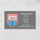 Leerwerk voor freelance-leraren visitekaartje (Voorkant)