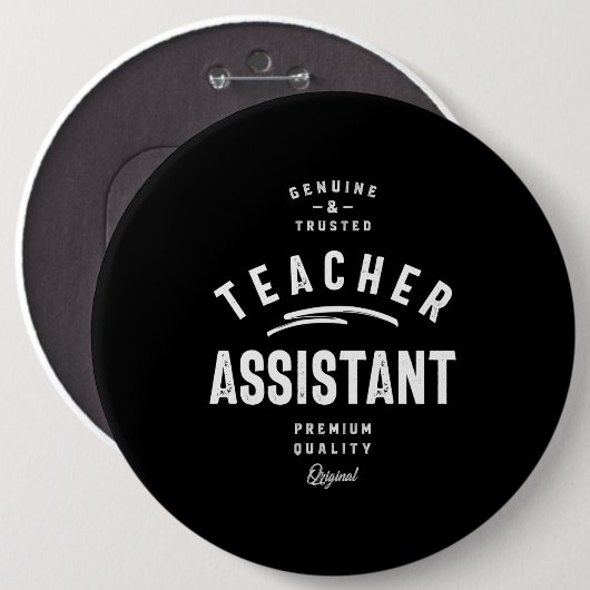 Leerwerkassistent Titel Cadeautje Ronde Button 6,0 Cm (Voorkant /achterkant)