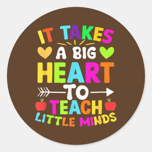 Leerwerkerkleding voor docentenwaardering ronde sticker (Voorkant)