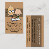 Leerwiskunde voor leraren Tutor Visitekaartje (Voorkant / Achterkant)