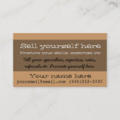 Leerwiskunde voor leraren Tutor Visitekaartje (Achterkant)