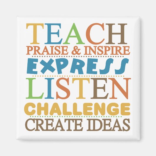 Leerwoorden om mee te leven magneet (Voorkant)