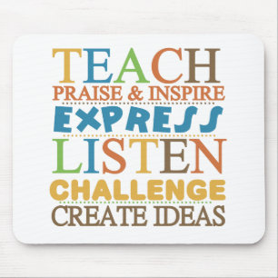 Leerwoorden om mee te leven muismat