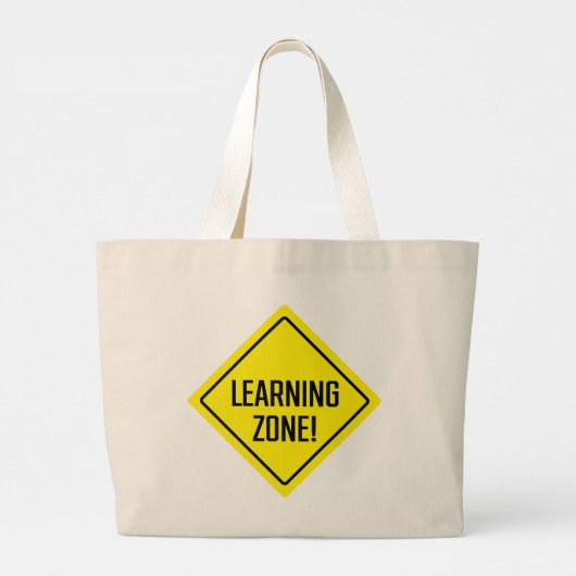 Leerzone! Jumbo Canvas tas (Achterkant)