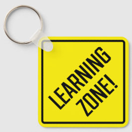 Leerzone! Metalen Vierkante Sleutelhangers