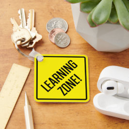 Leerzone! Metalen Vierkante Sleutelhangers