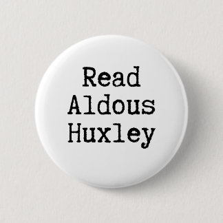 Lees Aldous Huxley Black & White Ronde Button 5,7 Cm