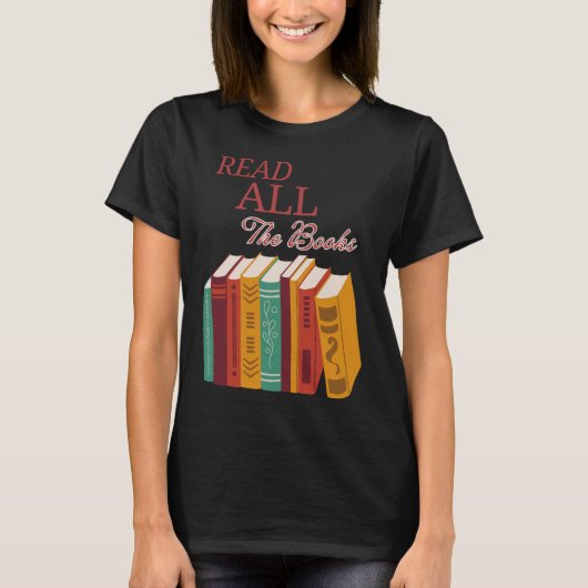 Lees alle boeken T-shirt (Voorkant)