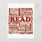 Lees alles over het rood! briefkaart (Voorkant)