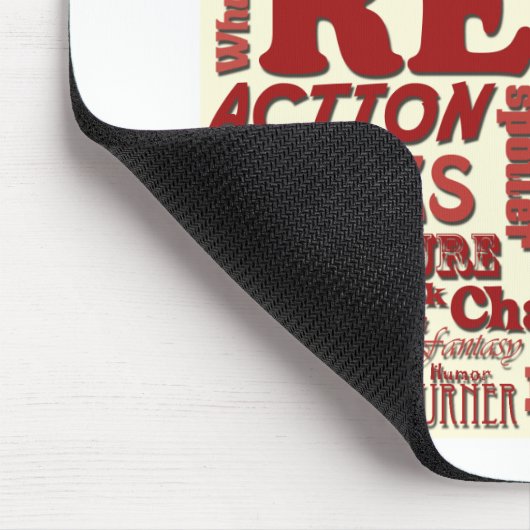 Lees alles over het rood! muismat (Hoek)