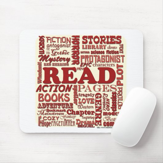 Lees alles over het rood! muismat (Met muis)