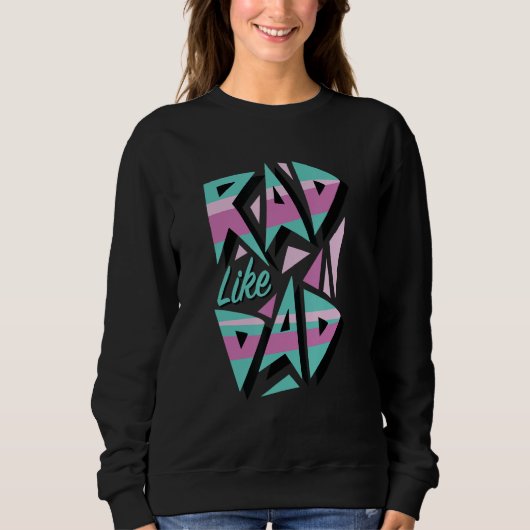 Lees als papa, jaren 80 Retro Graphic 1 Trui (Voorkant)