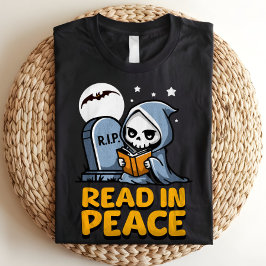 Lees beoordelingen van Peace Bookworm Grim Reaper  Tri-Blend Shirt