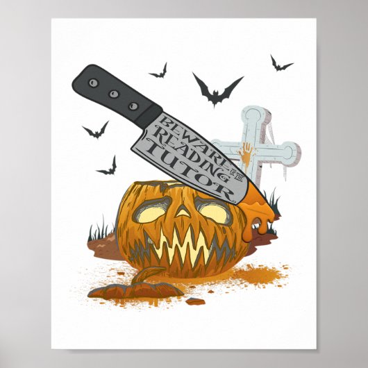 Lees beoordelingen van Tutor Funny Halloween Party Poster (Voorkant)
