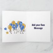 Lees beschrijving  - enkel dubbelgevouwen wenskaar kaart (Binnen)