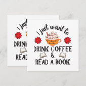 Lees boek en Drink koffie (Voorkant / Achterkant)