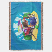 LEES BOEK Wagon Art Gooi Deken (Voorkant Verticaal)