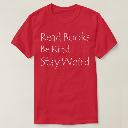 Lees boeken als een soort van leven, grappig boek  t-shirt (Design voorkant)