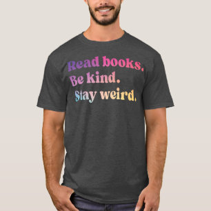 Lees boeken als een soort van leven, grappig boek t-shirt