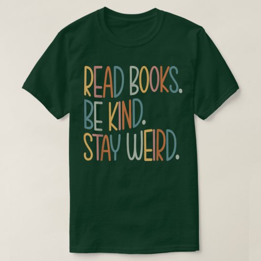 Lees boeken als een soort van leven, grappig boek  t-shirt (Design voorkant)