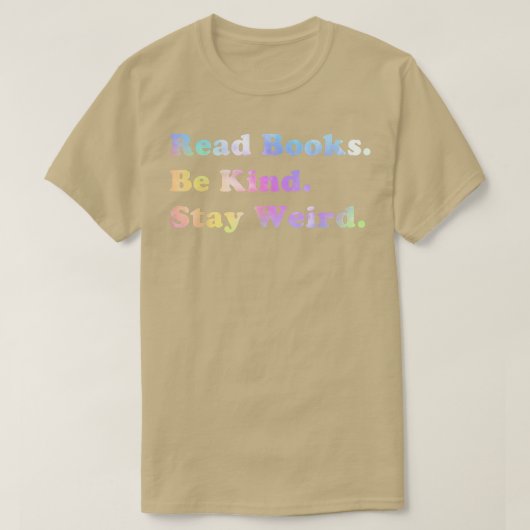 Lees boeken als je gek bent voor vreemde beelden t-shirt (Design voorkant)