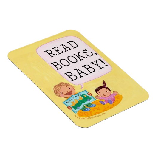 Lees boeken, Baby! magneet (Rechterzijde)