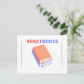 LEES BOEKEN bericht papier Briefkaart (Staand voorkant)