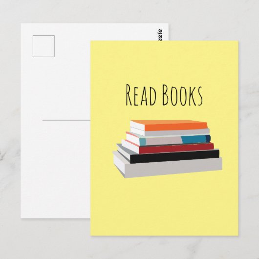 Lees boeken Boek Lover Briefkaart (Voorkant / Achterkant)