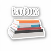 Lees boeken Boek Lover Sticker (Voorkant)